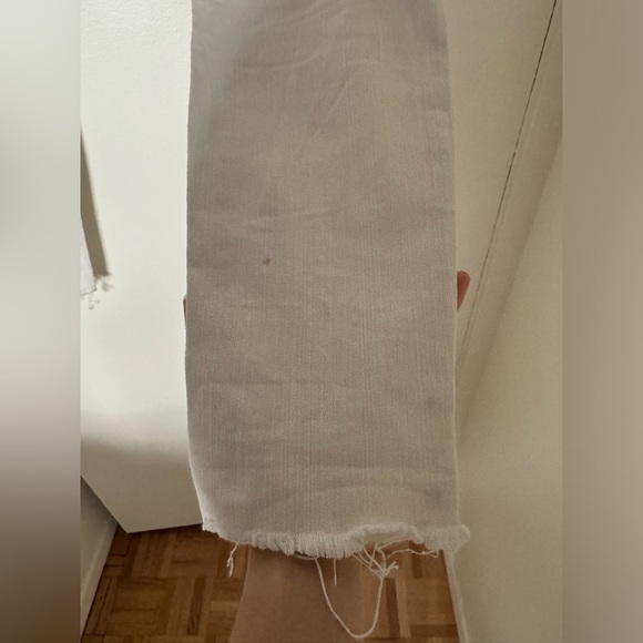 MOTHER High Waisted Looker Ankle Fray skinny jean in colour “Whipping the Cream” - Picture 7 of 7